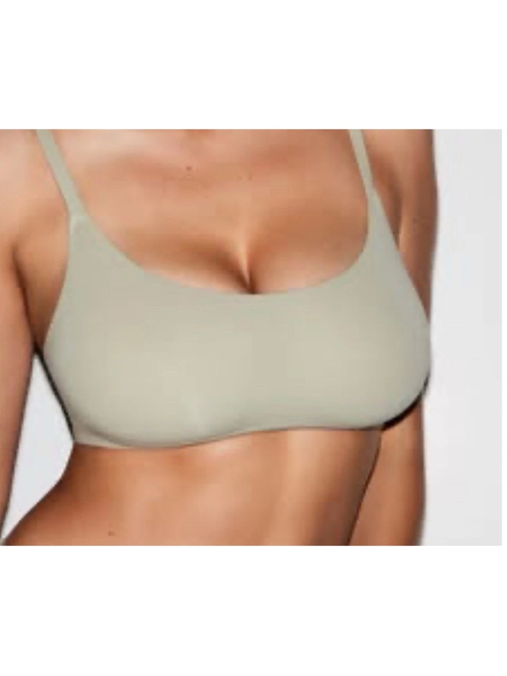 SKIMS Scoop Bralette in Light Taupe 4X